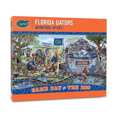 Florida Gators Fanpoint 10.5" x 28" Game Day at the Zoo 500-Piece Puzzle