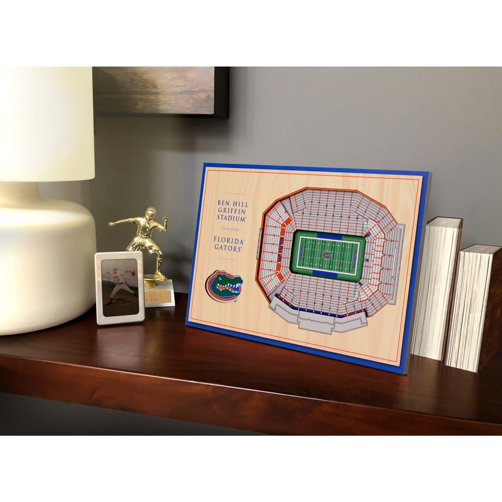 Florida Gators Fanpoint 14'' x 10.5'' 3D StadiumView Desktop Display