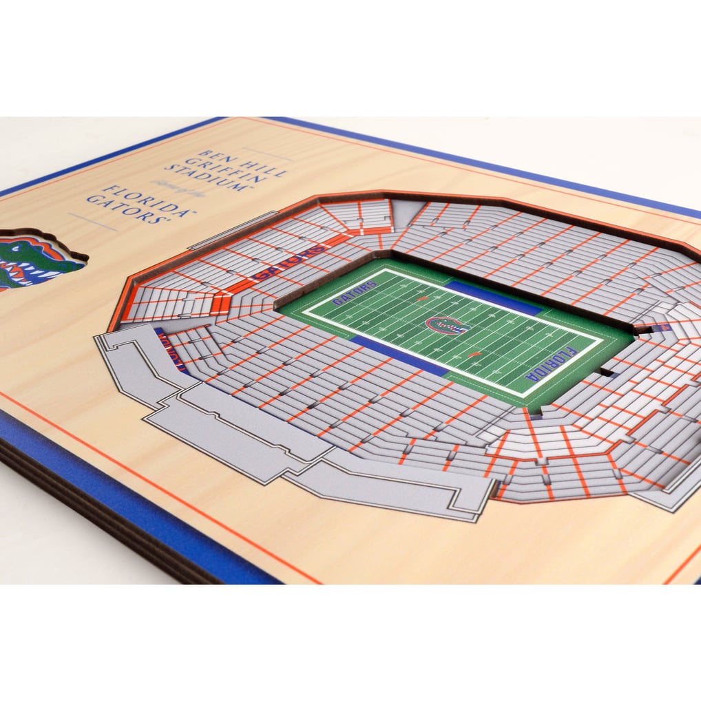 Florida Gators Fanpoint 14'' x 10.5'' 3D StadiumView Desktop Display