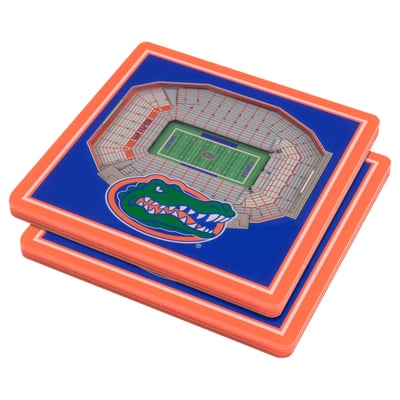 Florida Gators Fanpoint 3D StadiumView Coasters