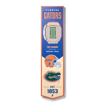 Florida Gators Fanpoint 8'' x 32'' 3D StadiumView Banner