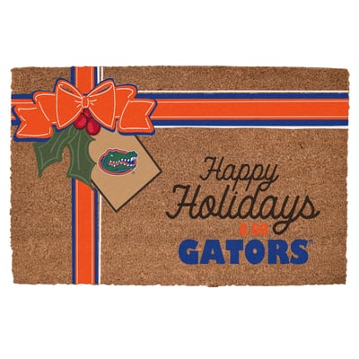 Florida Gators 20" x 30" Holiday Gift Wrap Coir Door Mat
