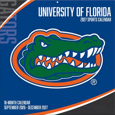 Florida Gators 2027 12” x 12” Team Wall Calendar