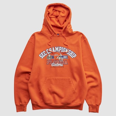 Florida Gators Champion 2009 Hooded Pullover Sweatshirt - Orange - S by Fanatics Real Vintage