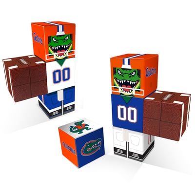 Florida Gators Home & Away Magnetic Fidget Building Cubes Combo Set