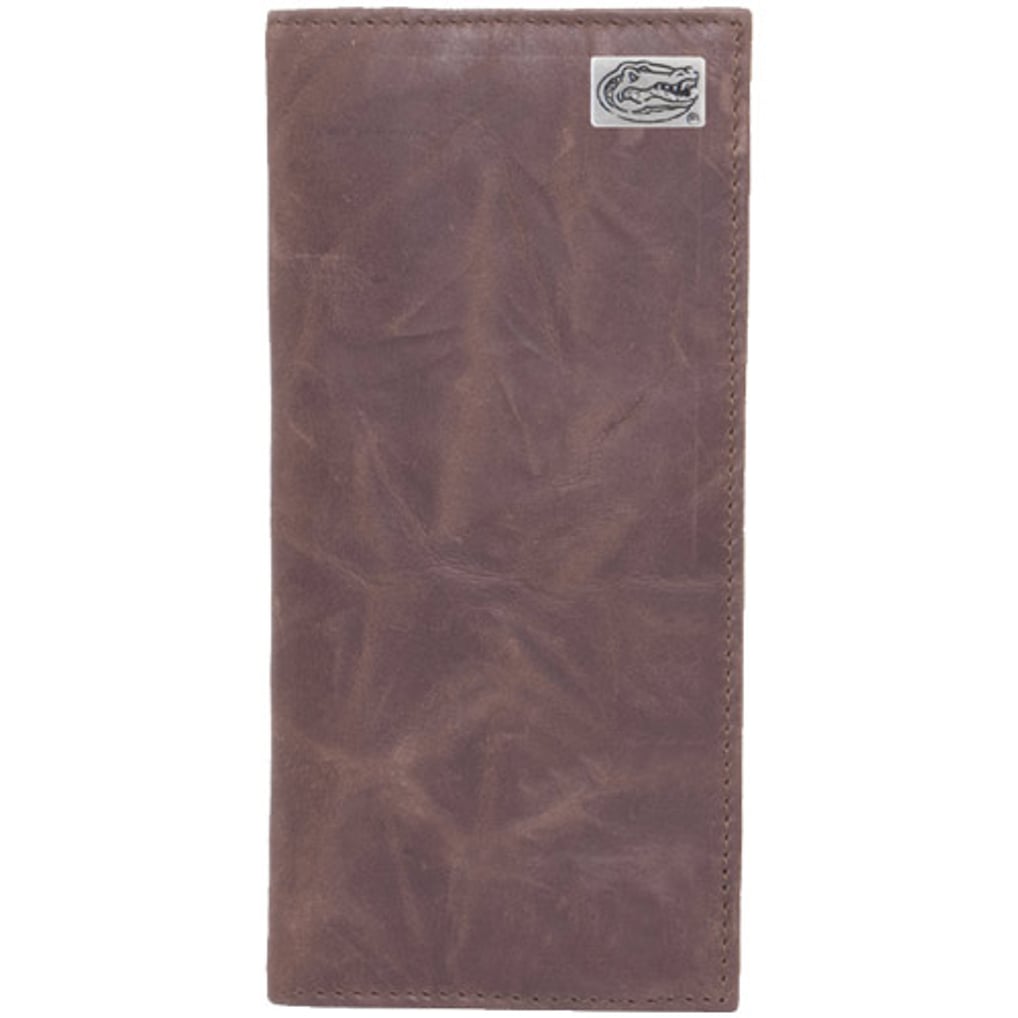 Florida Gators Leather Secretary Wallet with Concho - Brown