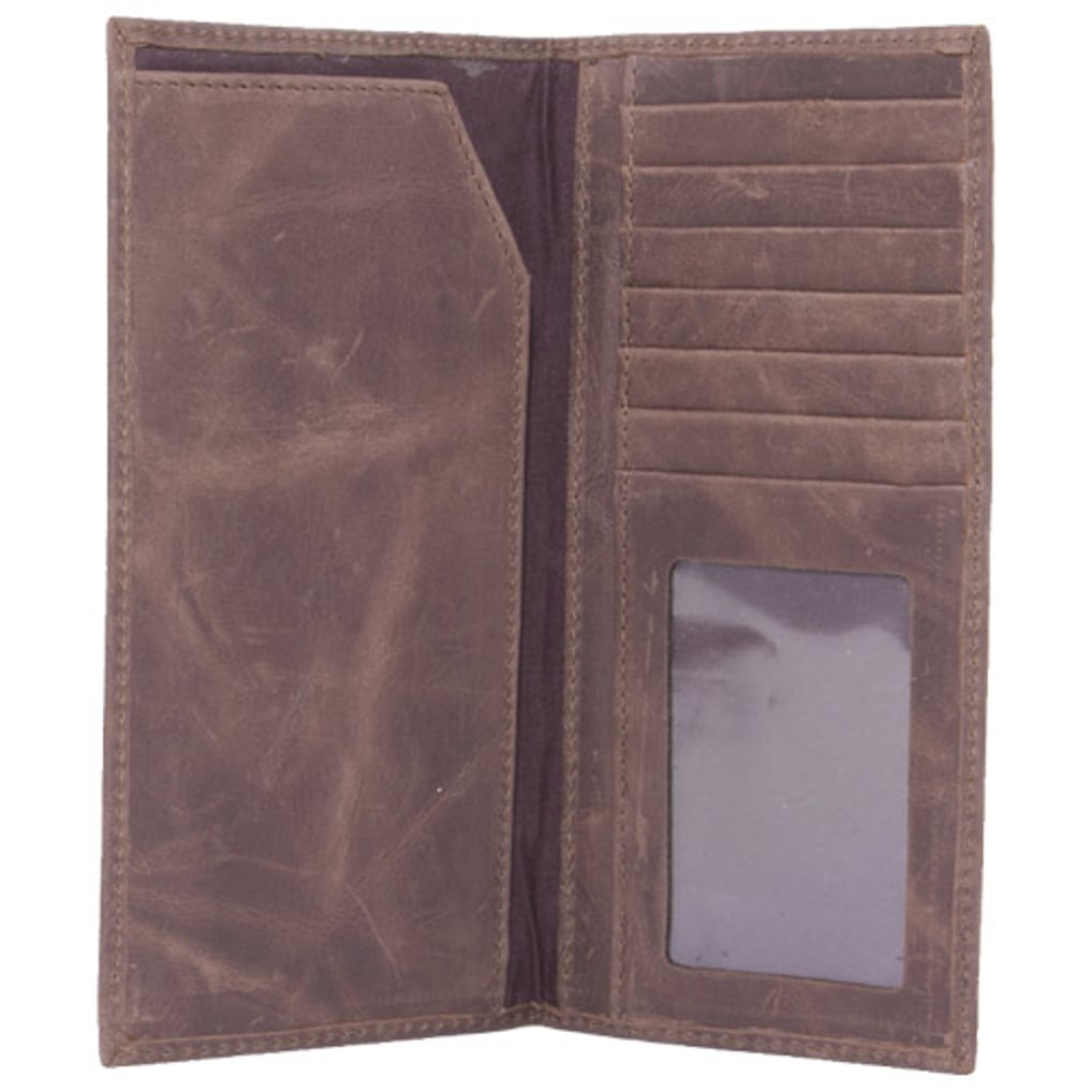 Florida Gators Leather Secretary Wallet with Concho - Brown