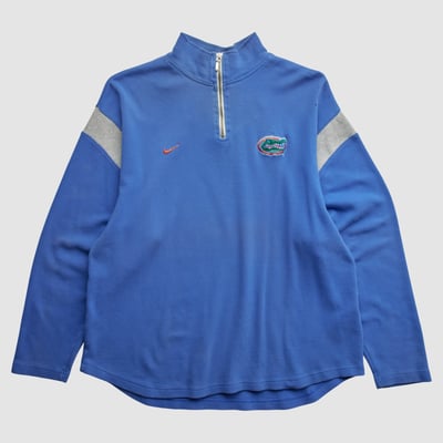 Florida Gators Nike 2000s 1/4 Zip Sweatshirt - Blue - XS by Fanatics Real Vintage