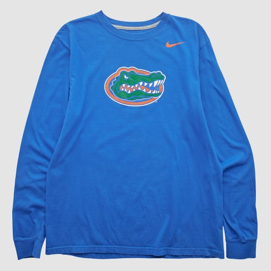Florida Gators Nike 2010s Long Sleeve T-shirt - Blue - L by Fanatics Real Vintage