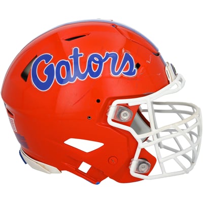 Florida Gators Fanatics Authentic Team-Issued Orange Riddell Helmet from the Football Program - Size XL - HH98514928