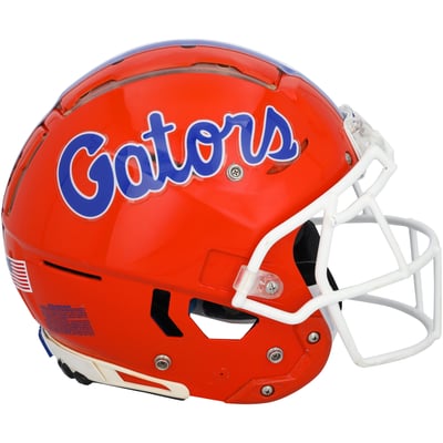 Florida Gators Fanatics Authentic Team-Issued Orange Schutt Helmet from the Football Program - Size L - HH98514872