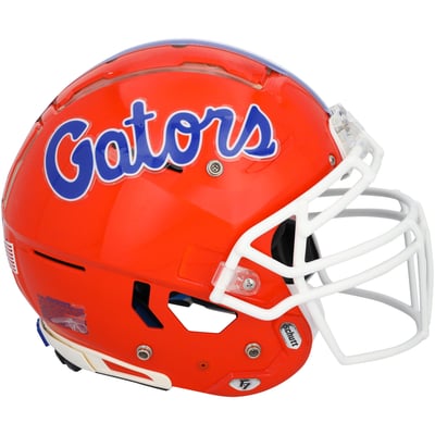 Florida Gators Fanatics Authentic Team-Issued Orange Schutt Helmet from the Football Program - Size L - HH98514873