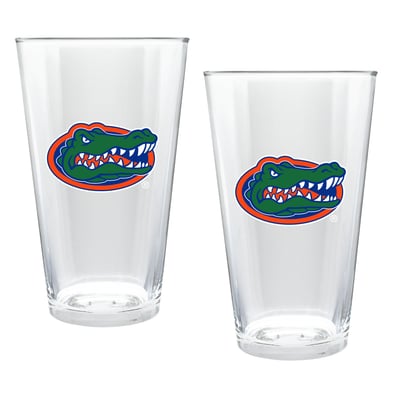Florida Gators Two-Piece 16oz. Double Play Pint Glass Set