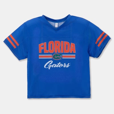 Florida Gators ZooZatz Girls Youth Mesh Jersey T-Shirt - Royal
