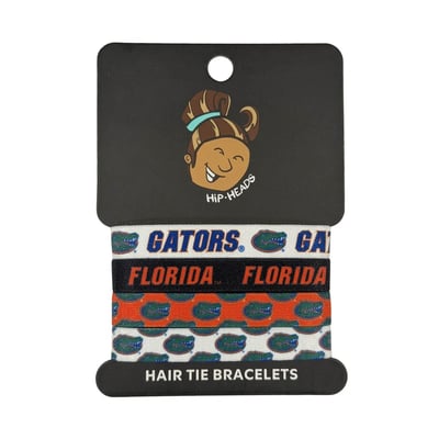  Florida Gators Hip Heads Four-Pack of Hair Tie Bracelets