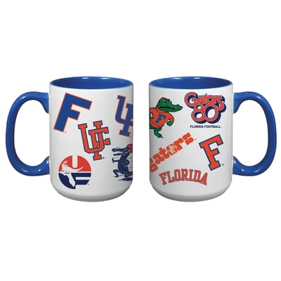 Florida Gators Indigo Falls Core College Vintage Medley Two-Pack Mug Set