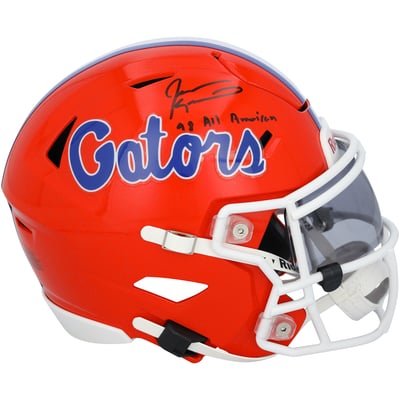 Jevon Kearse Florida Gators Autographed Fanatics Authentic Riddell Speed Flex Mid-Size Helmet with "98 All American" Inscription 