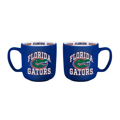 Florida Gators Logo Brands Two-Piece 15oz. Stripe Mug Set