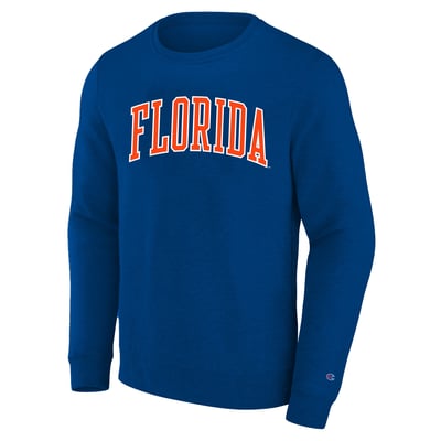 Florida Gators Champion Arch Applique Sweatshirt Men's Big and Tall - Royal