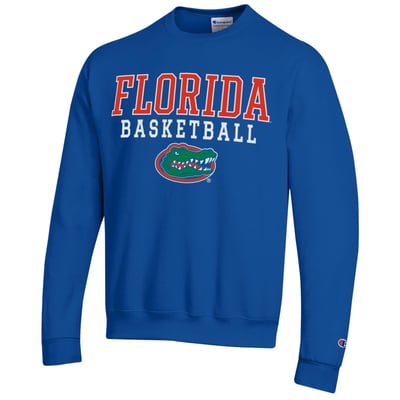 Florida Gators Champion Basketball Stack Sweatshirt - Royal