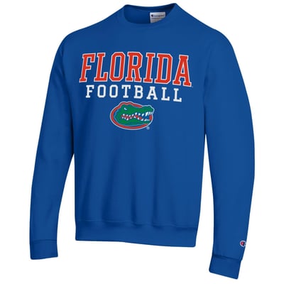 Florida Gators Champion Football Stack Sweatshirt - Royal