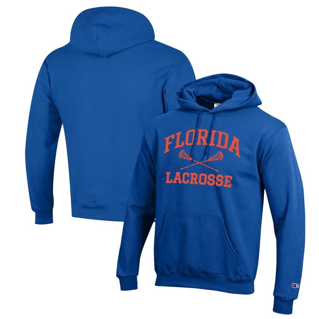 Florida Gators Champion Lacrosse Icon Powerblend Pullover Hoodie - Royal