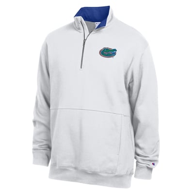  Florida Gators Champion Fleece Quarter-Zip Pullover - White