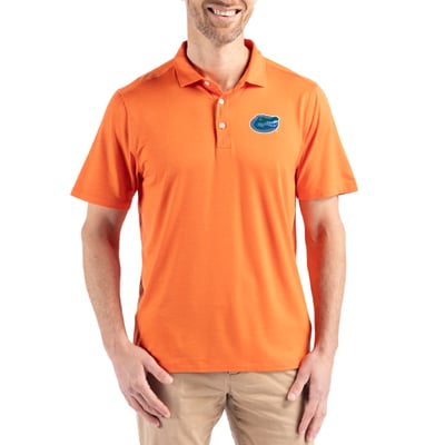 Florida Gators Cutter & Buck Coastline Epic Comfort Eco Recycled Polo - Orange