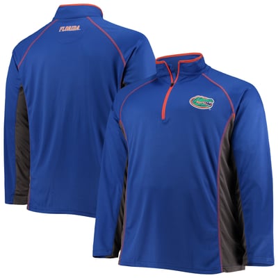 Florida Gators Fanatics Big & Tall Quarter-Zip Raglan Jacket - Royal