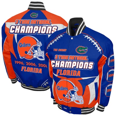 Florida Gators Franchise Club Commemorative Cotton Twill Full-Snap Jacket - Royal