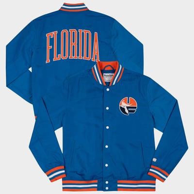  Florida Gators Homefield Arched Type Full-Snap Bomber Jacket - Royal