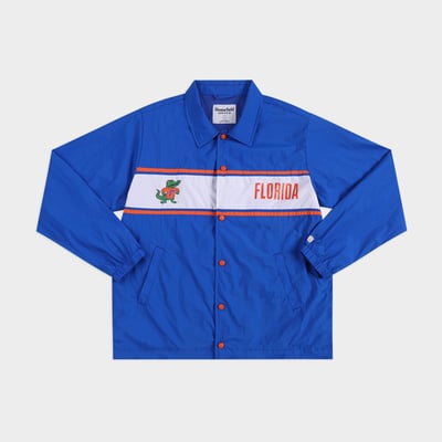 Florida Gators Homefield Striped Coaches Button-Up Jacket - Royal