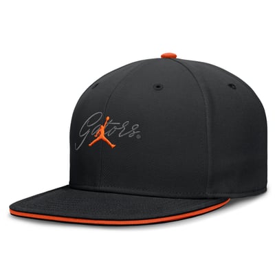 Florida Gators Jordan Brand Dri-FIT Primetime Script Fitted Hat - Black