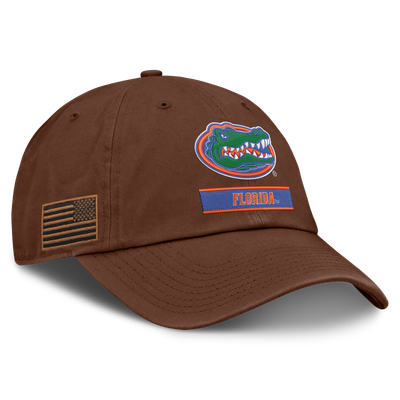 Florida Gators Jordan Brand 2026 Military Appreciation Club Adjustable Hat - Brown