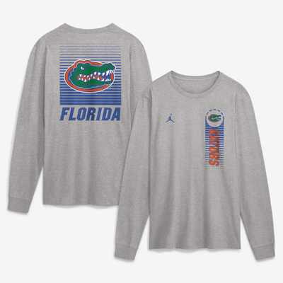  Florida Gators Jordan Brand Primetime Long Sleeve T-Shirt - Gray