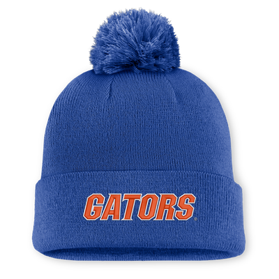  Florida Gators Jordan Brand Peak Cuffed Knit Hat With Pom - Royal