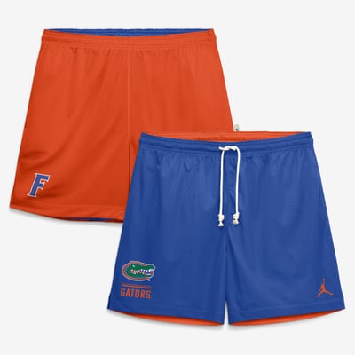  Florida Gators Jordan Brand Courtside Reversible Dri-FIT Shorts - Royal/Orange