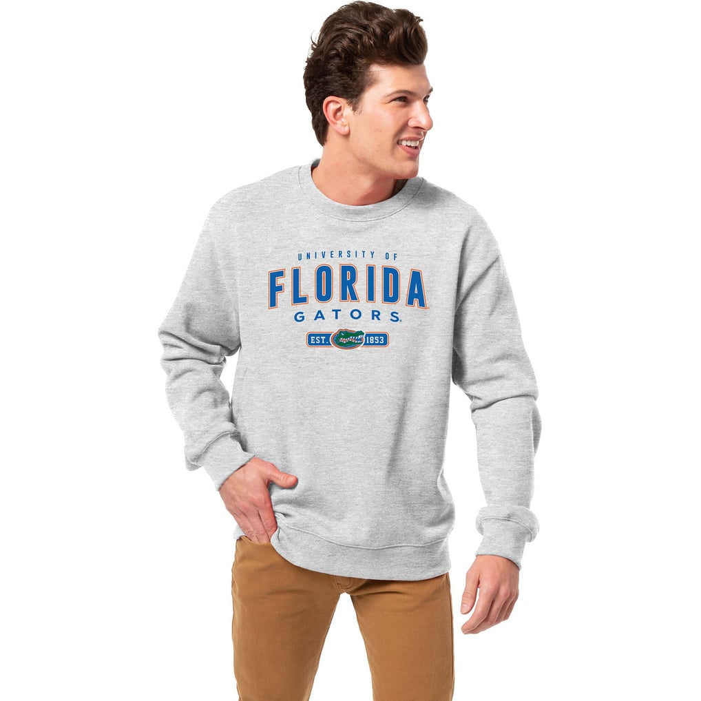 Florida Gators League Collegiate Wear Essentials 2.0 Fleece Pullover Sweatshirt - Heather Gray