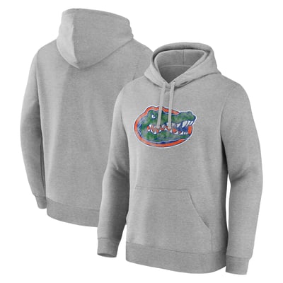  Florida Gators Logo Athletic Primary Logo Fleece Pullover Hoodie - Heather Gray