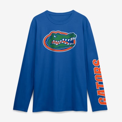 Florida Gators Logo Athletic Primary Logo Long Sleeve T-Shirt - Royal