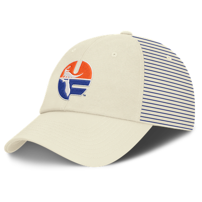Florida Gators Nike Vault Logo Striped Club Adjustable Hat - White