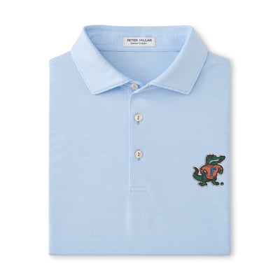  Florida Gators Peter Millar Jubilee Performance Jersey Polo - Light Blue
