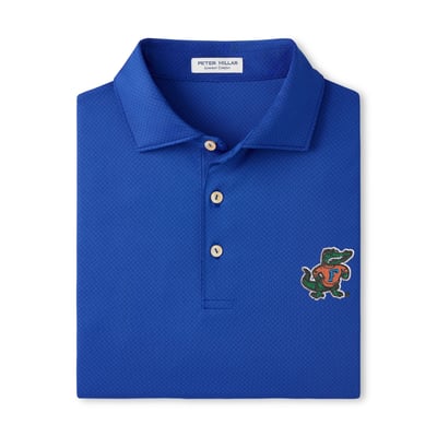 Florida Gators Peter Millar Hugo Performance Jersey Polo - Royal