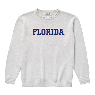  Florida Gators Uscape Apparel Renew Coastal Knit Sweater - Gray