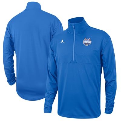 Florida Gators Jordan Brand 2025 NCAA Men’s Basketball National Champions Intensity Quarter-Zip Pullover Top - Royal
