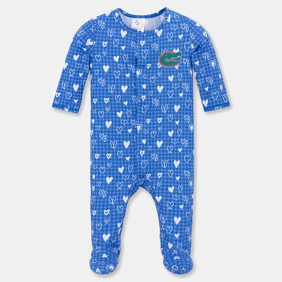 Florida Gators ZooZatz Newborn & Infant Hearts Magnetic Closure Sleeper - Royal