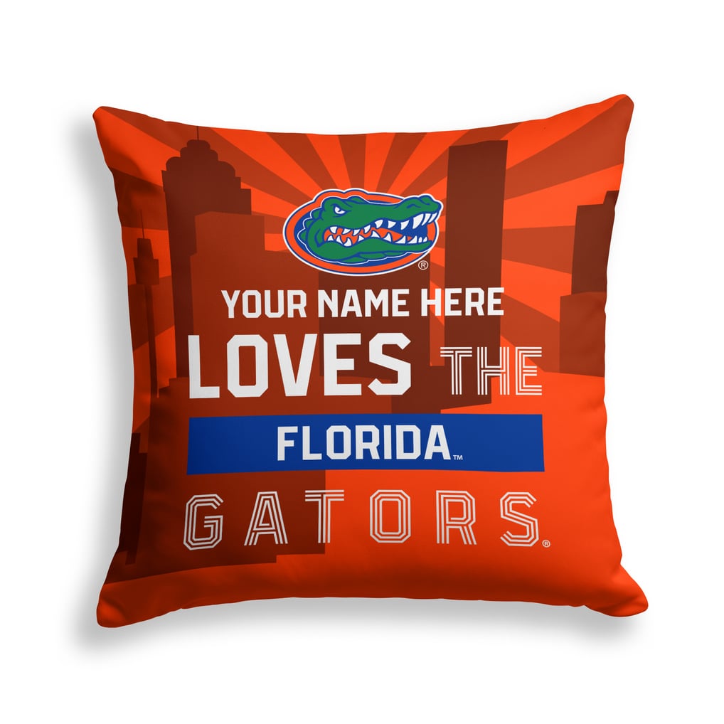 Florida Gators Pegasus 18" x 18" City Skyline Personalized Decor Pillow