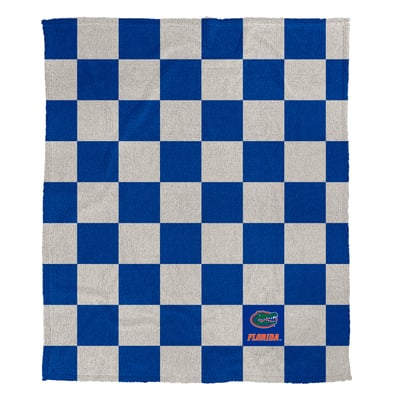 Florida Gators Pegasus Checkered Logo Patch 50" x 60" Cozy Knit Blanket