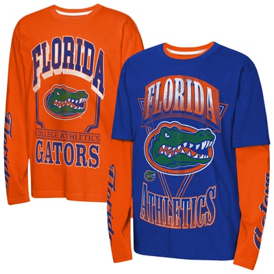 Florida Gators Outerstuff Preschool The Mix 2.0 3-in-1 Combo T-Shirt - Royal/Orange