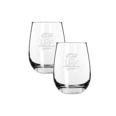 Florida Gators The Memory Company Two-Piece 15oz. Classic Crew Stemless Wine Glass Set